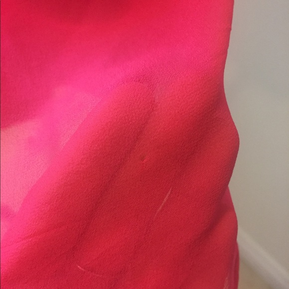 Vintage 1950s Bright Pink Chiffon Cocktail Dress - Picture 11 of 12